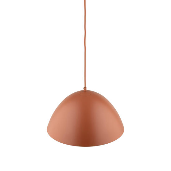 Lampadario per cucina moderna marrone cupola 34cm